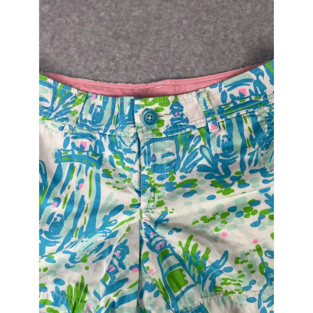 Lilly‎ Pulitzer Callahan Short, women's size 2, feminine, floral, 100% cotton
